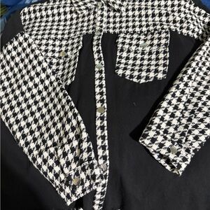 HYFVE Monochrome Houndstooth Jacket